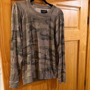 Lucky Brand Women's Camouflage Crew Neck Sweater